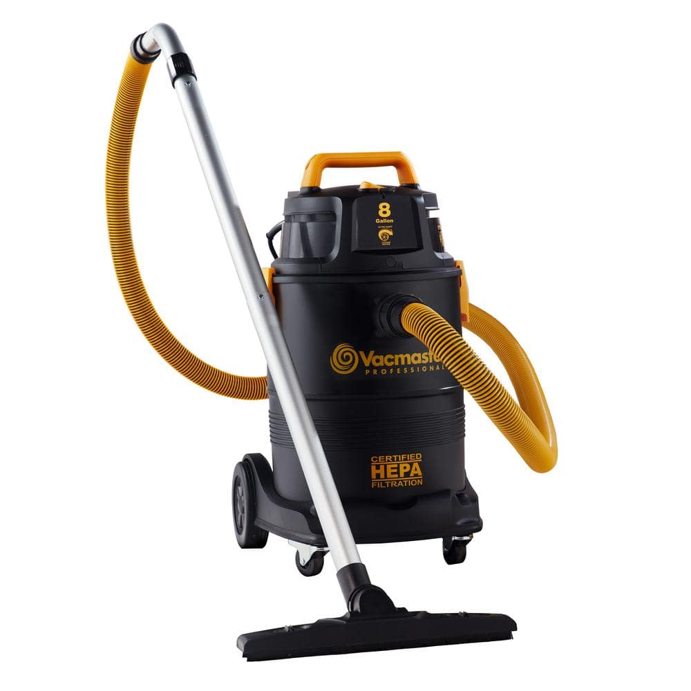 Vacmaster 8 Gal Hepa Industrial Wet Dry Vac With 2 Stage Motor Vk811ph The Home Depot