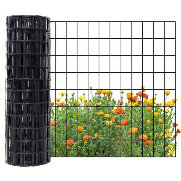 72 in. x 50 ft. 12.5-Gauge Reinforced PVC Coated Wire Mesh for Garden Fencing and Pet Enclosures, Precision Welding