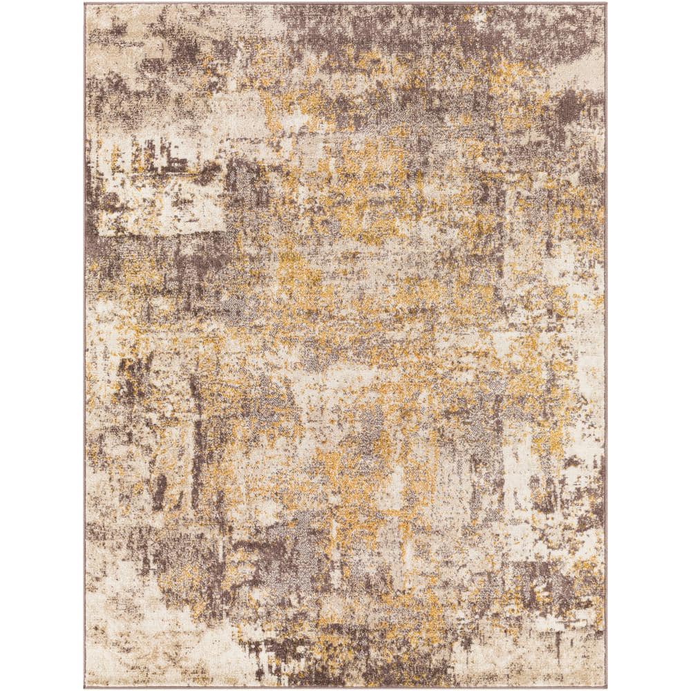 Artistic Weavers Dana Medium Brown/Mustard 7 ft. x 9 ft. Modern Indoor Area  Rug S00161045860 - The Home Depot