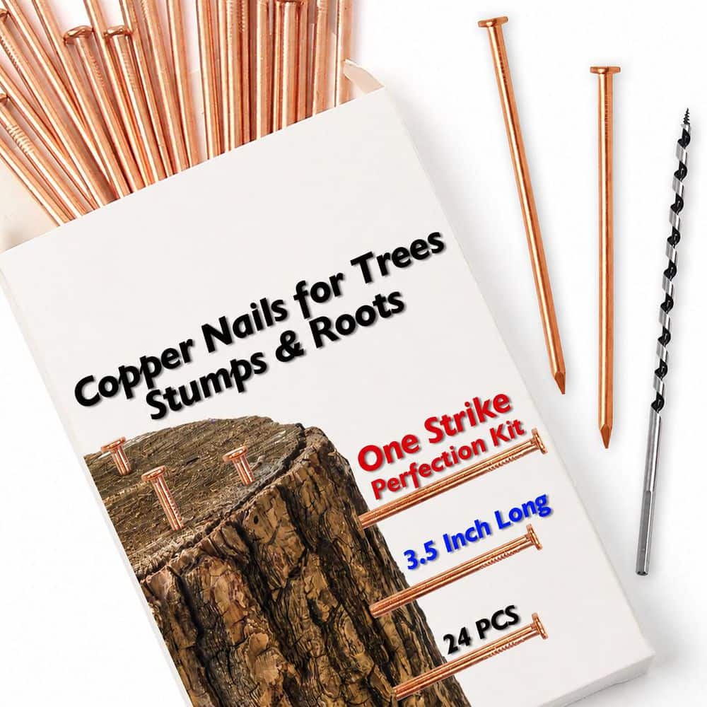 24-Piece Copper Nail Garden Tool Set for Tree Stump Removal with Wood Auger Bit, 3.5 in Long price history on PriceWatchPro