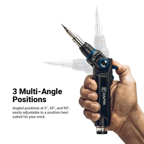 Capri Tools Multi-Angle Butane Soldering Iron Kit CP21450 - The