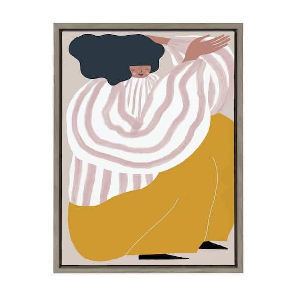 Kate and Laurel "Sylvie Quarantine Series Portrait 1" by Keely Reyes 1-Piece Framed Canvas People Art Print 24.00 in. x 18.00 in.