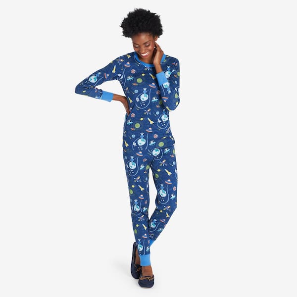 The Company Store Company Organic Cotton Matching Family Pajamas - Women's Extra Large Space Pajama Set