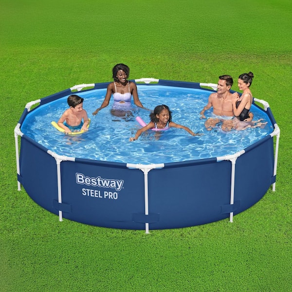 Above Ground Pool Set 10ft Steel Frame Pool With Pump 10ft Steel