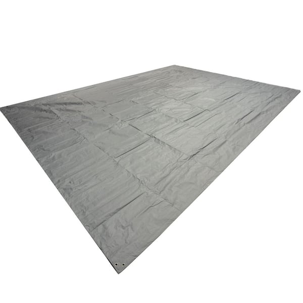 TrueShelter 15 ft. W x 20 ft. L Gray/White General Purpose Tarp