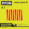 RYOBI REEL EASY + Serrated Blade Replacements (8-Pack) AC053N1FB