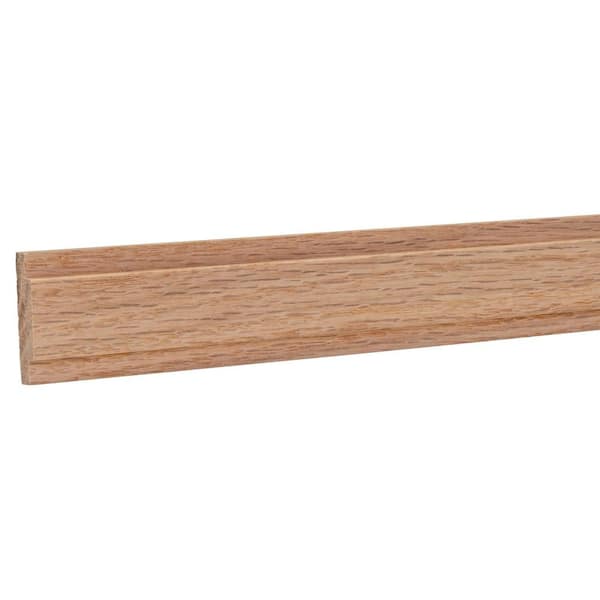0.3437 in. D x 1.4375 in. W x 92 in. L Unfinished Red Oak Wood Beckett Panel Moulding