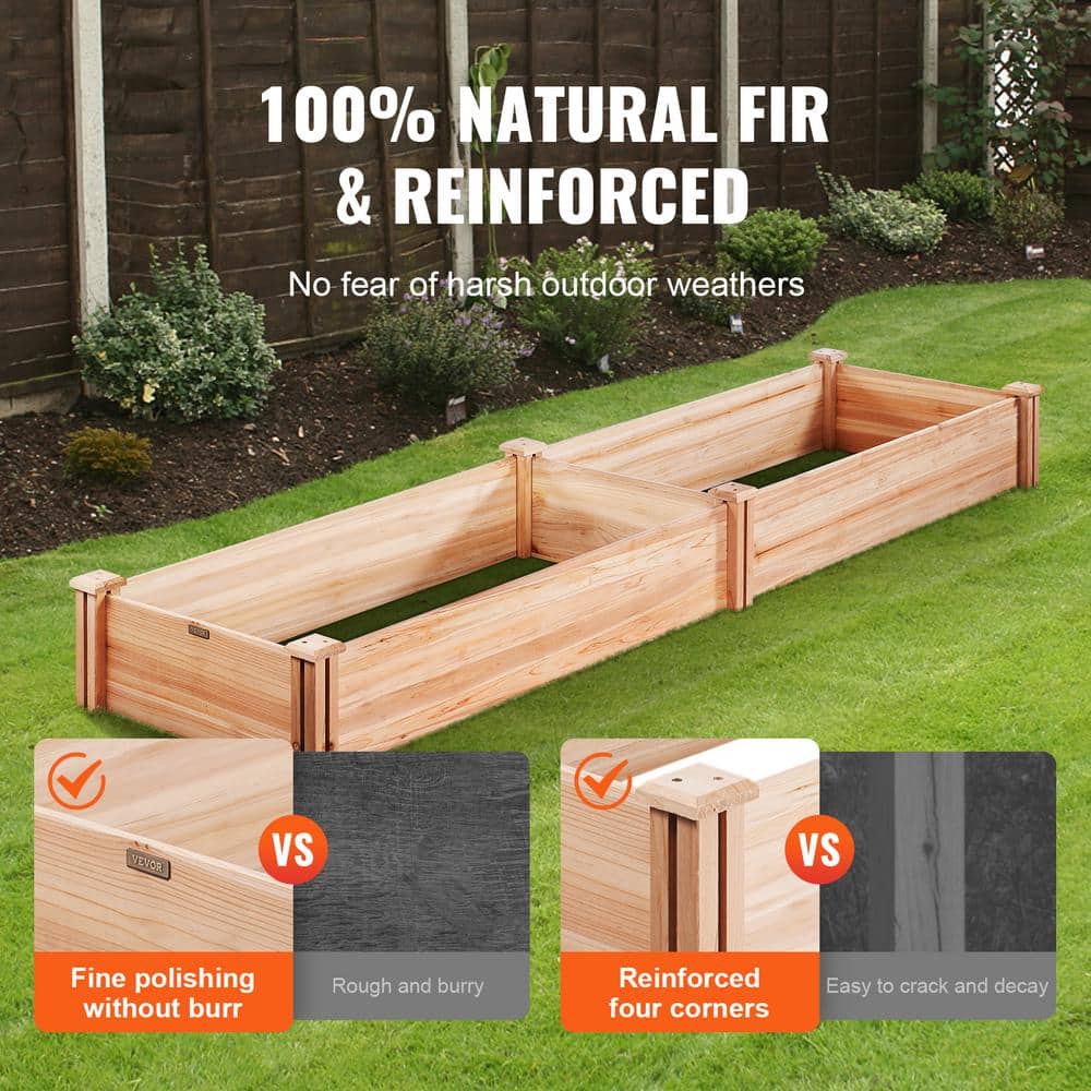 Burlywood Wooden Raised Garden Bed Planter Box