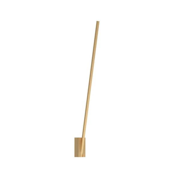 KUZCO Lever 48-in 1 Light 15-Watt Brushed Gold Integrated LED Wall Sconce