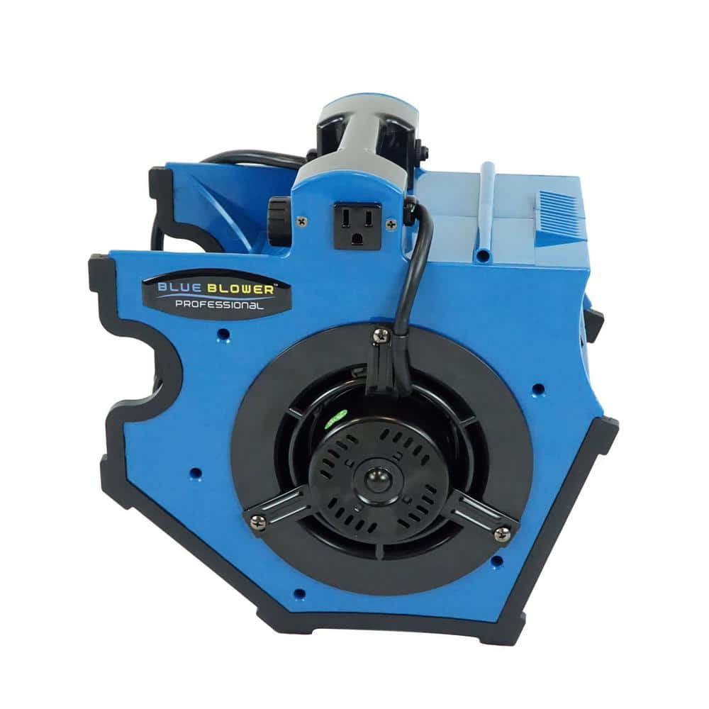 dubbin Air Mover, 305 CFM Mini Floor Blower Fan for Water Damage, Blue, 12  inch