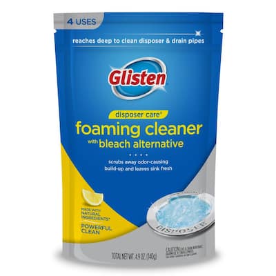 Glisten 4-Count Lemon Disposer Care Foaming Cleaner