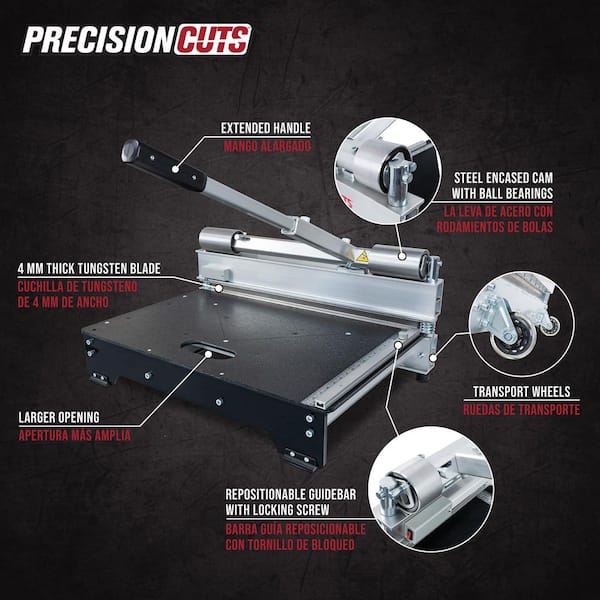 25 in. Tungsten Steel Blade PrecisionCuts Pro Multi-Floor Cutter Hand Tool for Engineered Wood, Laminate, Vinyl Flooring