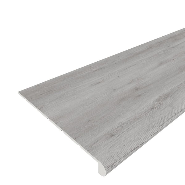 Everlux Premium Flooring Camila Rustic Gray 1 in. T x 11.81 in. W x 48.42 in L Stair Tread