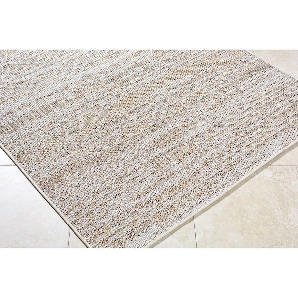 Crete Yellow Cottage 7 ft. x 9 ft. Indoor/Outdoor Area Rug