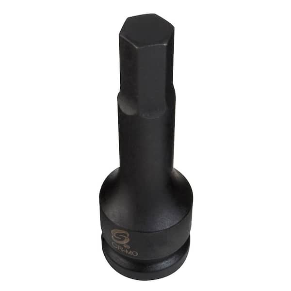 SUNEX TOOLS SOC 12 mm 1/2 in. Drive Impact HEX Male