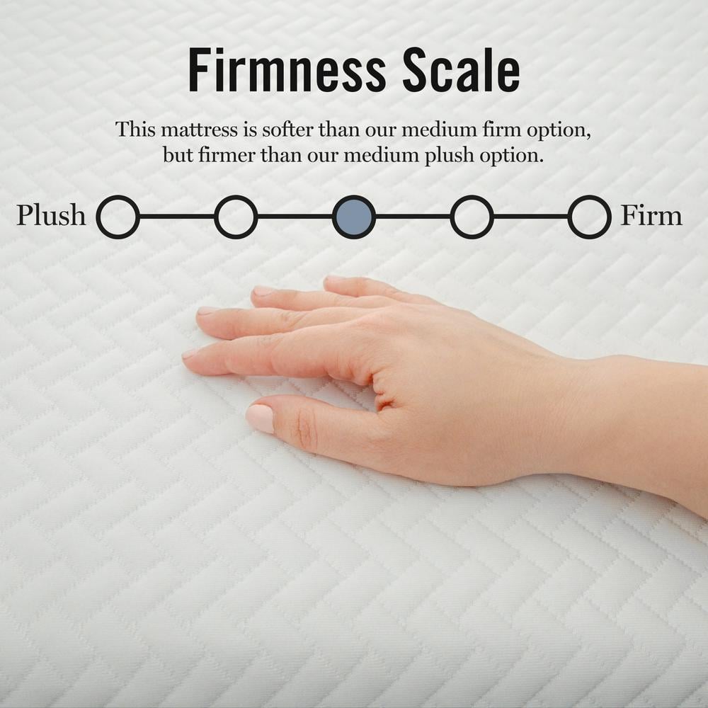 Full Size White Gel Memory Foam Adjustable Bed