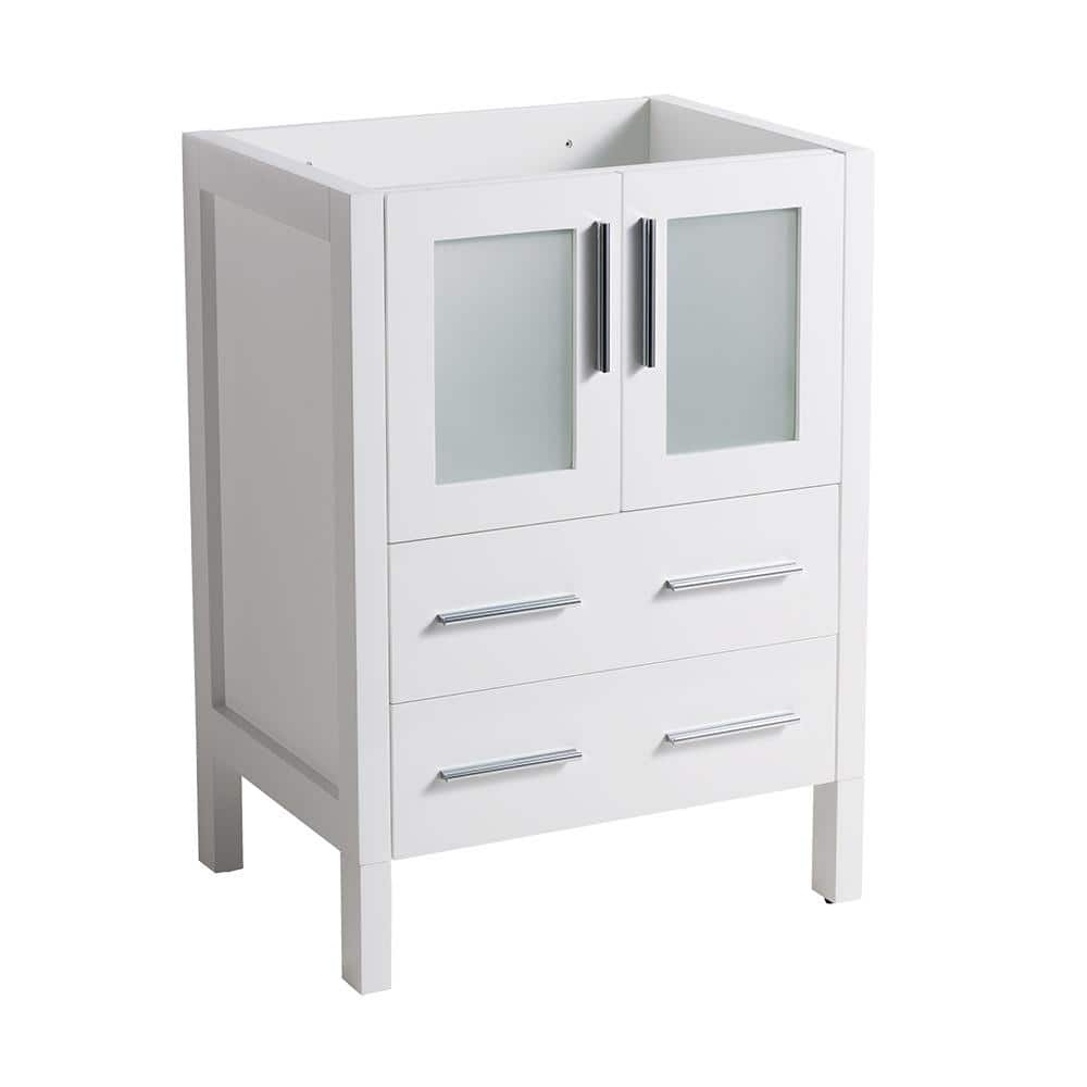 Fresca Torino 24 In Modern Bathroom Vanity Cabinet Only In White Fcb6224wh The Home Depot