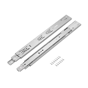 16 in. (400 mm) Stainless Steel Full Extension Side Mount Soft-Close Ball Bearing Drawer Slides, 1-Pair (2-Pieces)