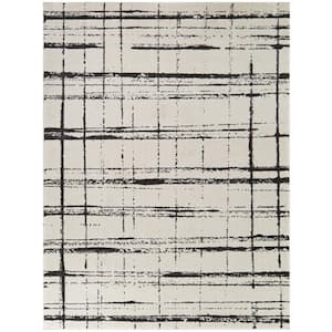 Cerio Charcoal 5 ft. x 7 ft. Abstract Area Rug