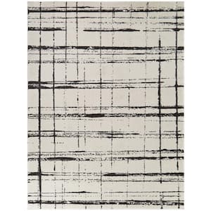 Cerio Charcoal 8 ft. x 10 ft. Abstract Area Rug