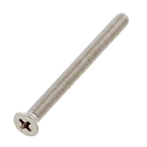 M3-0.5x35mm Stainless Steel Flat Head Phillips Drive Machine Screw 2-Pieces