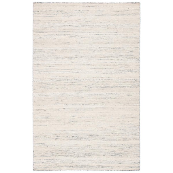 Natural Fiber Beige/Gray 8 ft. x 10 ft. Abstract Distressed Area Rug