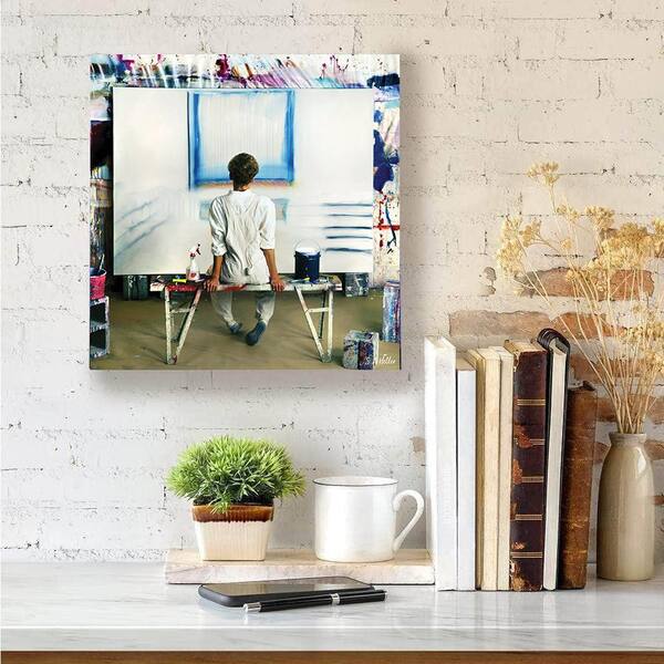 VENICE BEACH Collections The Artist by Steven A. Heller 1-Piece Unframed Canvas Drawing Print 14 in. x 14 in.