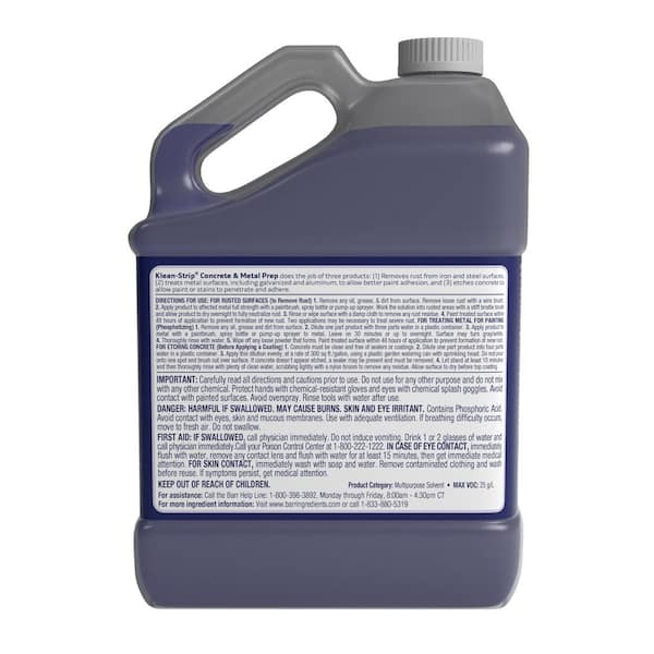 1 Gal. Concrete Etch, Metal Prep and Rust Inhibitor Outdoor Cleaner