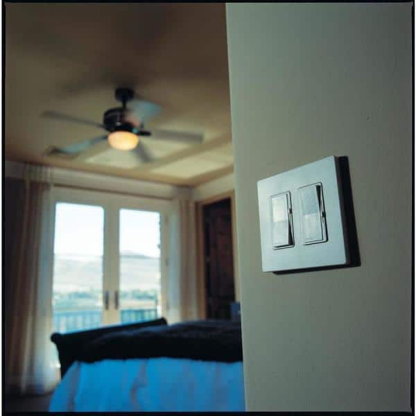 Diva 3-Speed Fan Control with Wallplate, Single-Pole/3-Way, 1.5 Amp, Light Almond (DVWFSQ-FH-LA)