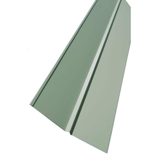 Unbranded 10 ft. Green 26-Gauge Galvanized Steel Valley Trim