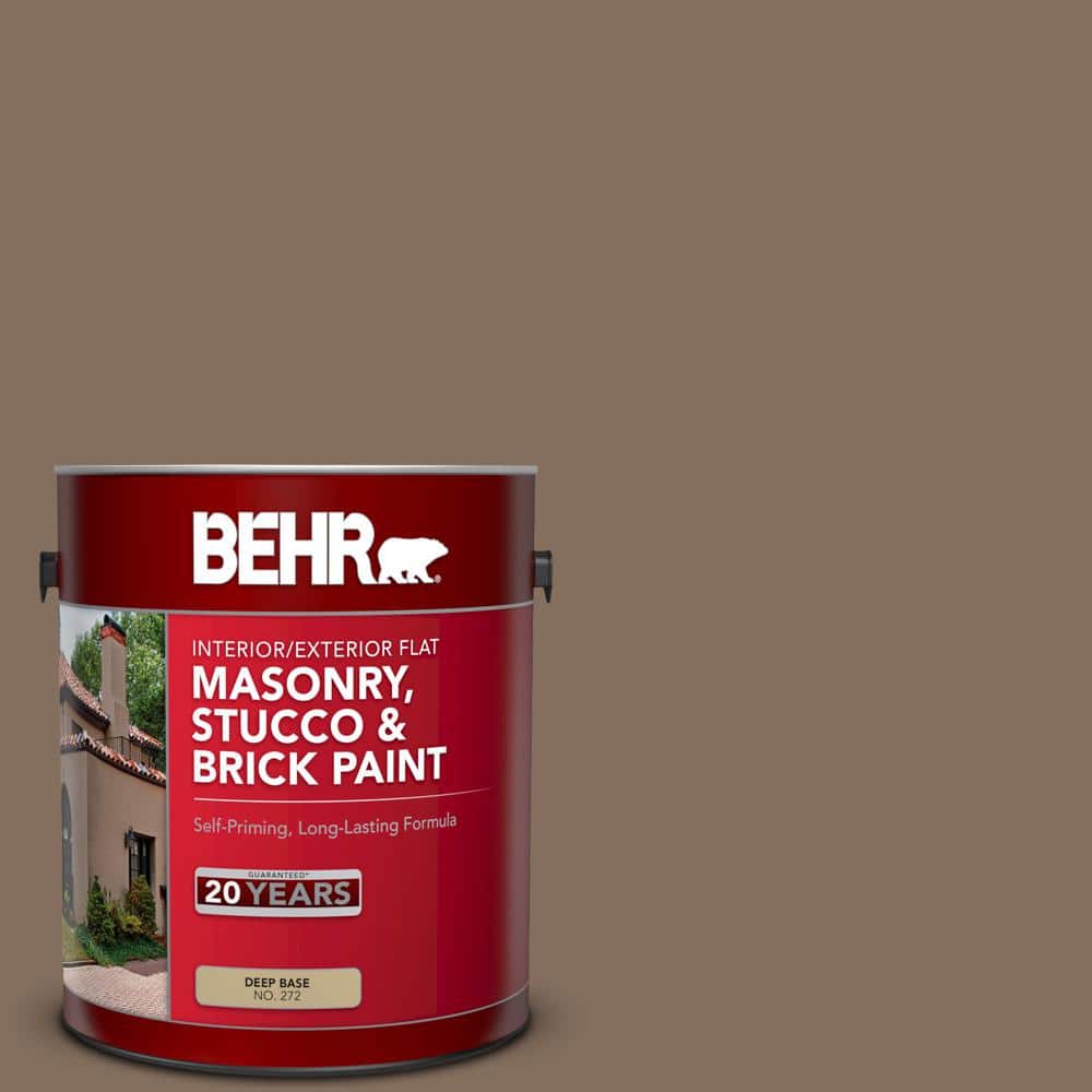 1 gal. #N230-6 Whiskey Barrel Flat Interior/Exterior Masonry, Stucco and Br