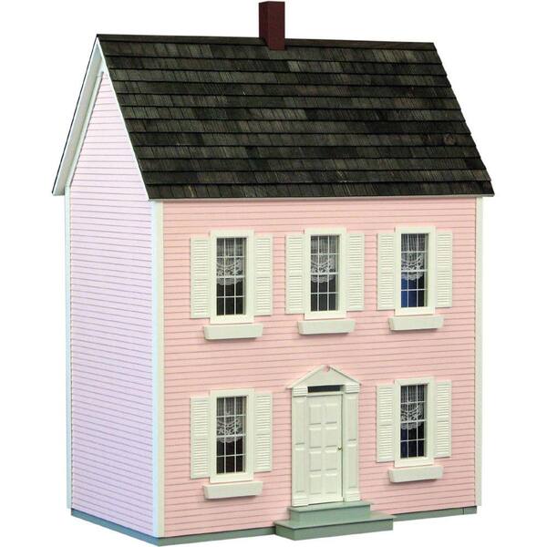 Houseworks Pink Classic Colonial Dollhouse