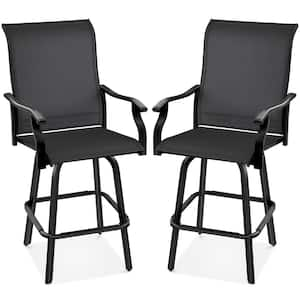 Patio Festival Swivel Sling Outdoor Bar Stool (2-Pack) PF19273-1-B