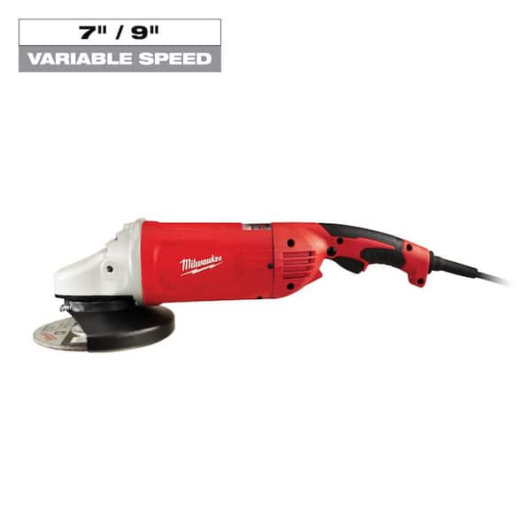 Milwaukee 15 Amp 7/9 in. Large Angle Grinder with Trigger Lock-On Switch