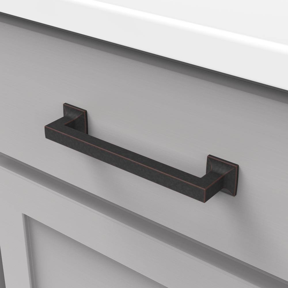 Oil-Rubbed Bronze Modern Cabinet Handle with Mounting Hardware