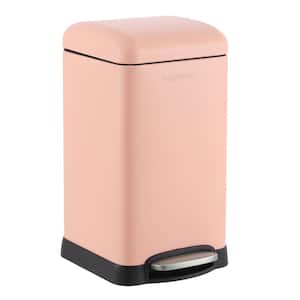 Betty Retro Mini 3.2-Gal. Step-Open Trash Can, Flamingo Pink