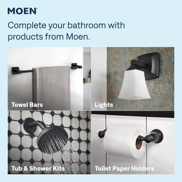MOEN Revyl Single Hole Single Handle Bathroom Faucet in Matte