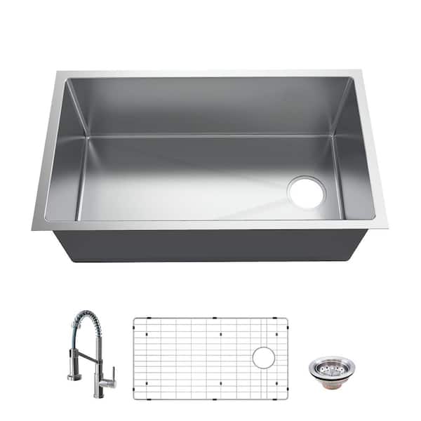 GG 　a8p S3C2B3 Glacier Bay Tight Radius 36 in. Undermount Single Bowl 18