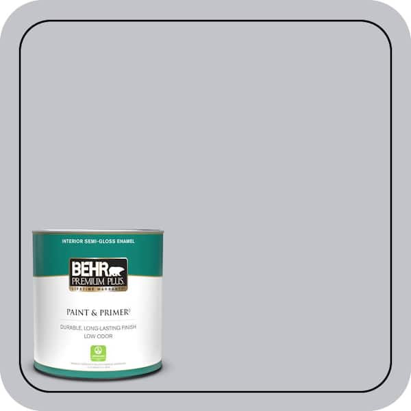 BEHR PREMIUM PLUS 1 qt. #N540-2 Glitter color Semi-Gloss Enamel Low Odor Interior Paint & Primer