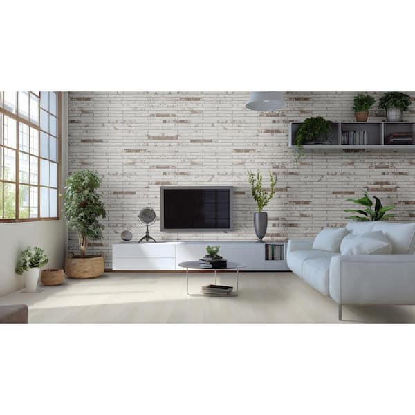 Whitmore White 5/4 in. T x 12 in. W x 47.25 in. L Luxury Vinyl Stair Tread Molding (2-pieces/case)