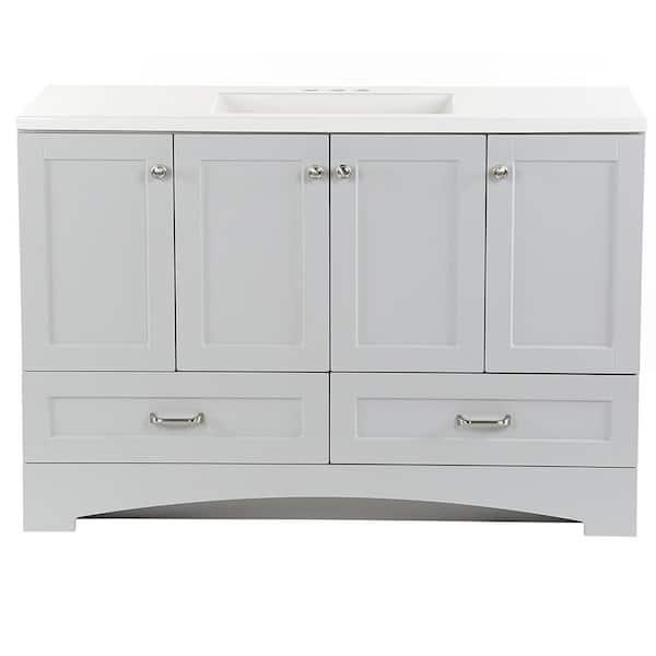 Glacier Bay Lancaster 48.25 in. W x 18.75 in. D Shaker Bath Vanity