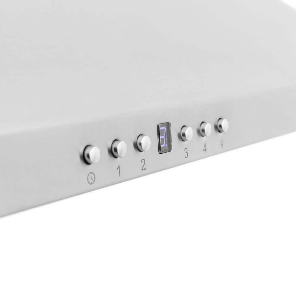 36" Stainless Steel Convertible Wall Mount Range Hood with Charcoal Filter