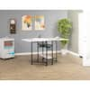 Sew Ready Hobby Craft 60 in. W x 36 in. D MDF Folding Fabric Cutting Table  with Drawers, Adjustable Height, Silver / White 13374 - The Home Depot