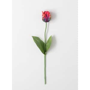 25 in. Red Artificial Garden Tulip Stem
