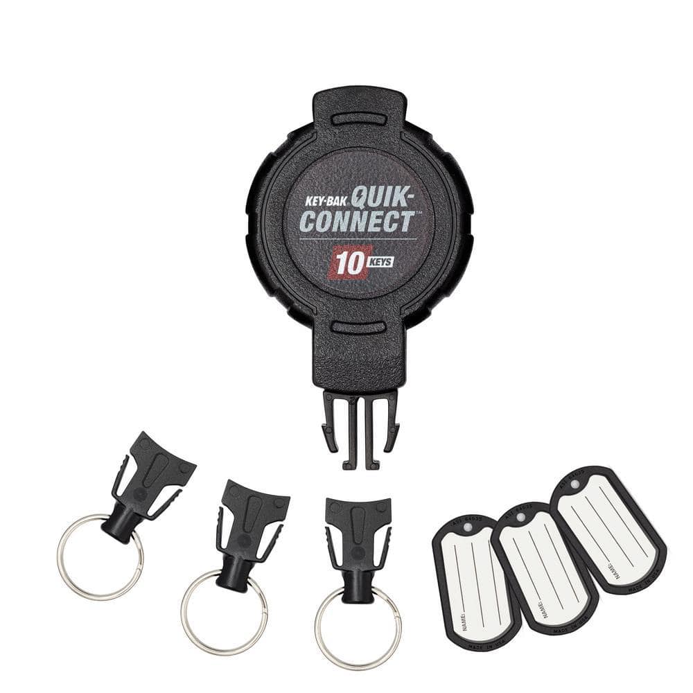 Quik-Connect 10 Key Capacity Key Management Removable and Retractable Keychain with Belt Clip price history on PriceWatchPro