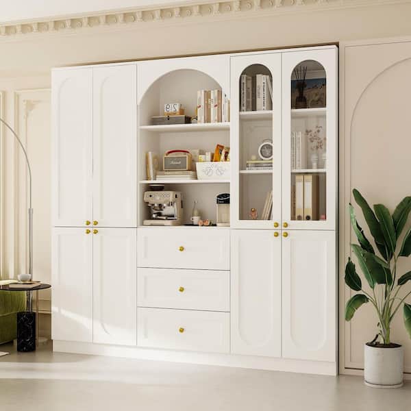 洋書 English Furniture Walker Edison Furniture Company 46 in. Walnut/White Marble