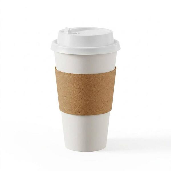 100-Pack 16 oz Disposable Paper Coffee Cups with Lids, Sleeves, and Stirrers for Hot and Cold Beverages