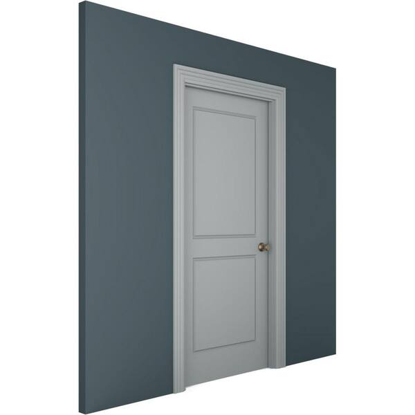 Ekena Millwork 5/8 in. x 4 in. x 94-1/2 in. Polyurethane Fluted Panel Window and Door Casing Moulding