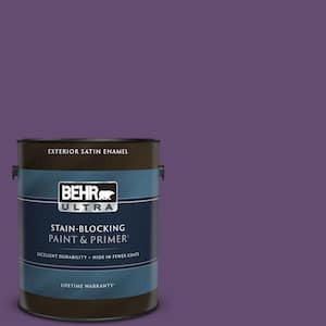 1 gal. #S-G-670 Deep Violet Satin Enamel Exterior Paint & Primer