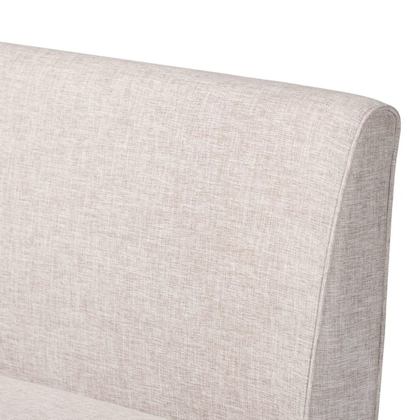 Bryna Beige Fabric Upholstered 2-Piece Dining Nook Banquette Set